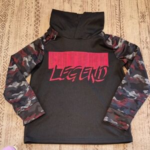 Bcg Kids 'Future Legend' Black & Red Camo Hoodie Top Sz 7